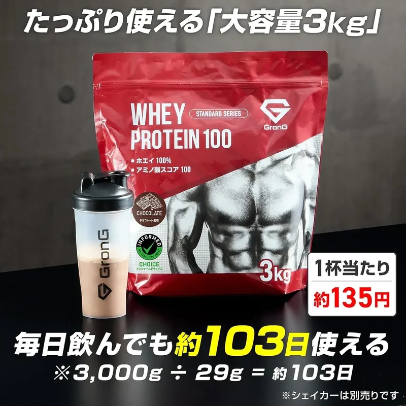 GronG Whey Protein Standard Chocolate with Vitamins Powder