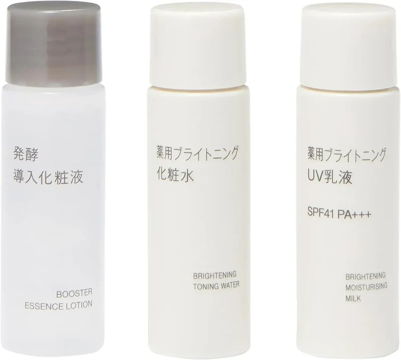 Muji Medicinal Brightening Skincare Discovery Kit 3x20ml
