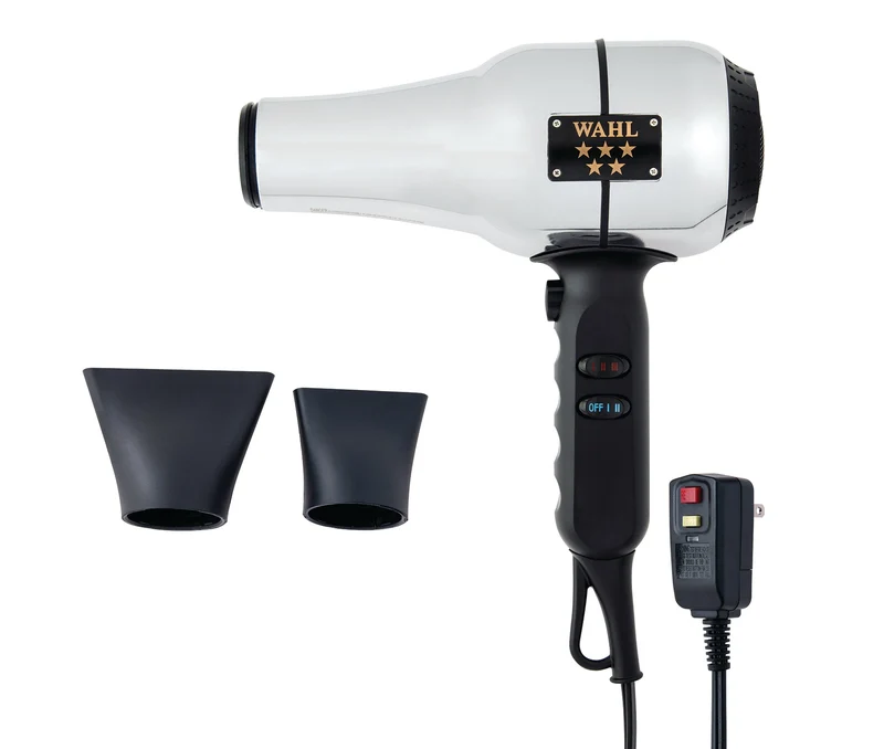 Séchoir à cheveux, chrome et noir, Barber 5 Stars Wahl