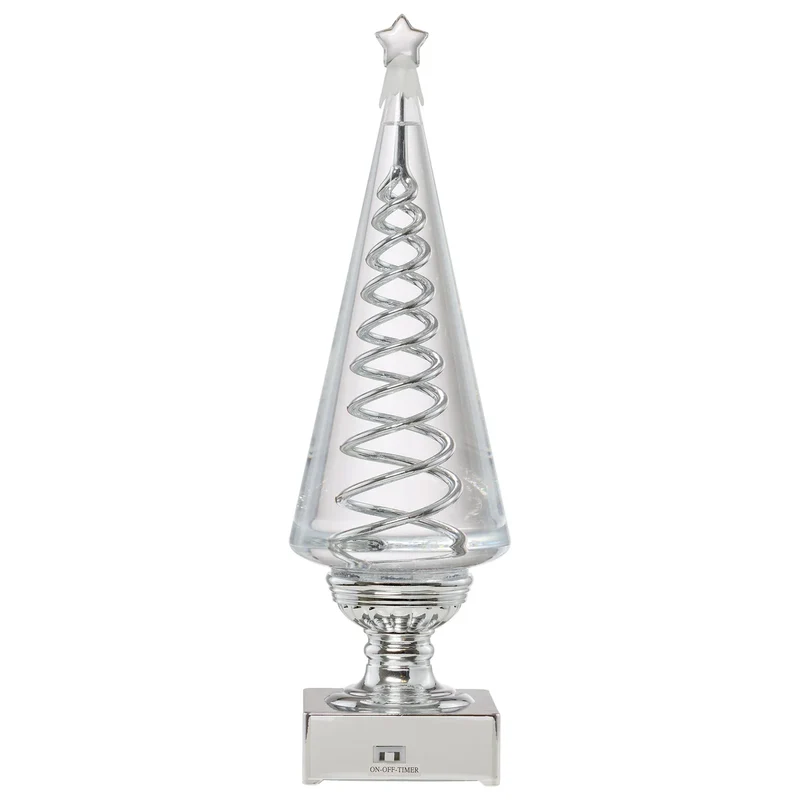 Ensemble de 2 Arbres en Spirale avec Lumières DEL