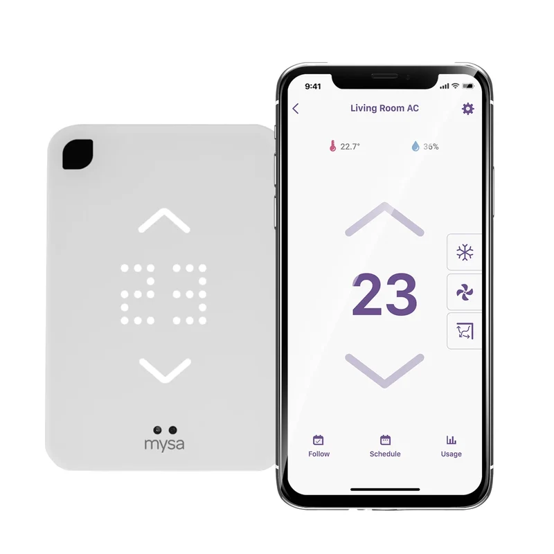 MYSA - Thermostat Intelligent pour Thermopompes Mini Split et Climatiseur *Boite Ouverte*