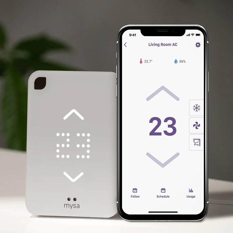 MYSA - Thermostat Intelligent pour Thermopompes Mini Split et Climatiseur *Boite Ouverte*
