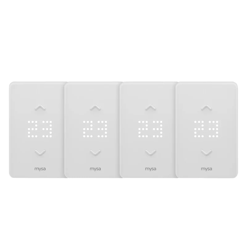 MYSA - Paquet de 4 Thermostats Intelligents pour Plinthes Chauffantes Électriques *Boite Ouverte*