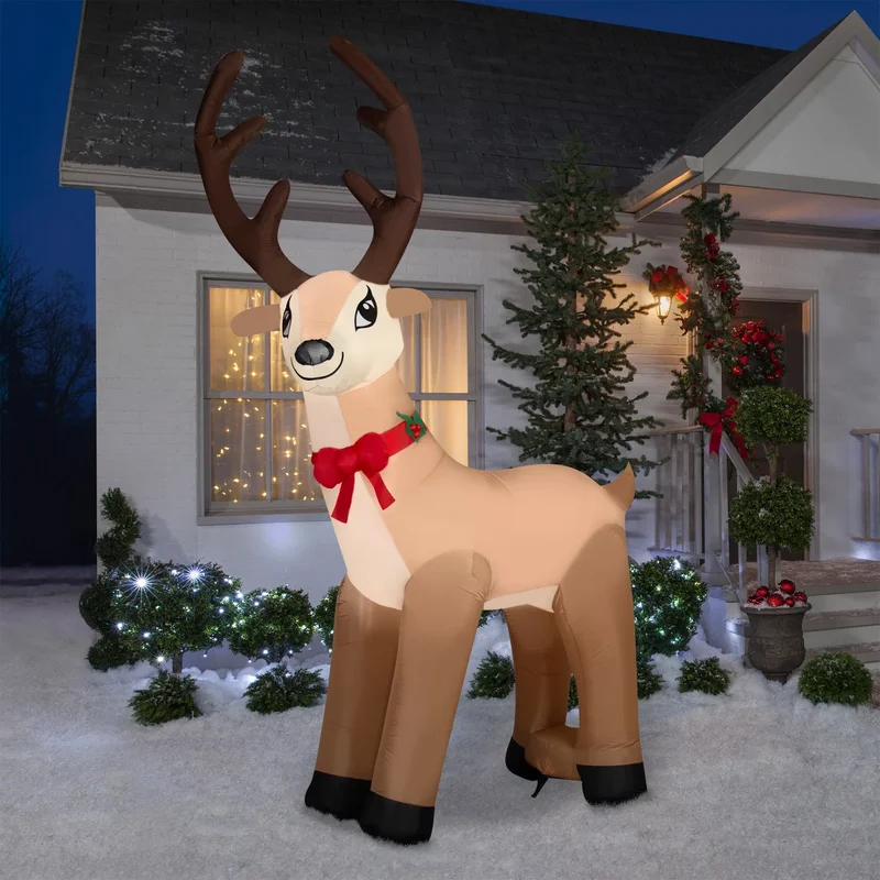 AIRBLOWN INFLATABLE - Renne de Noël Gonflable Géant