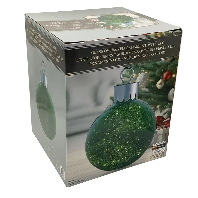 Décor d'Ornement Surdimensionné en Verre à Del
