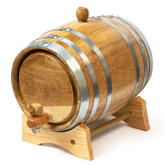 Oak Barrel - Stainless Steel Hoops 2L
