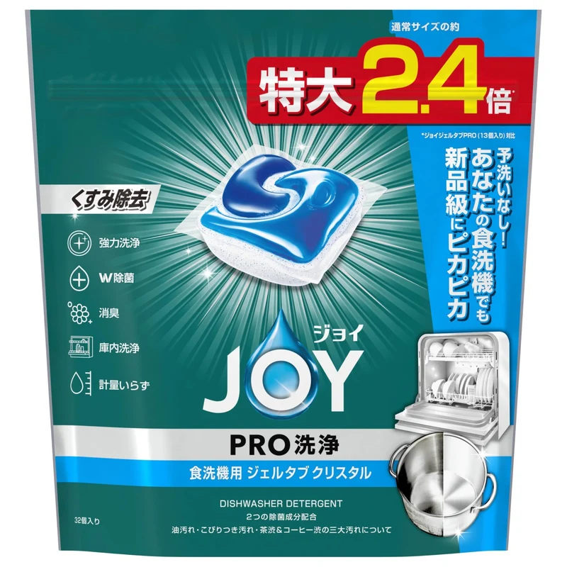 Joy Pro Crystal Dishwasher Gel Tabs 32 Count 430g