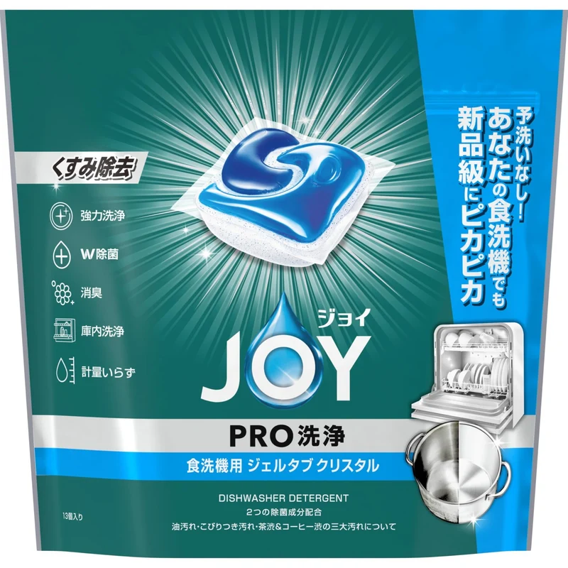 Joy Pro Crystal Dishwasher Gel Tabs 13 Count 174g