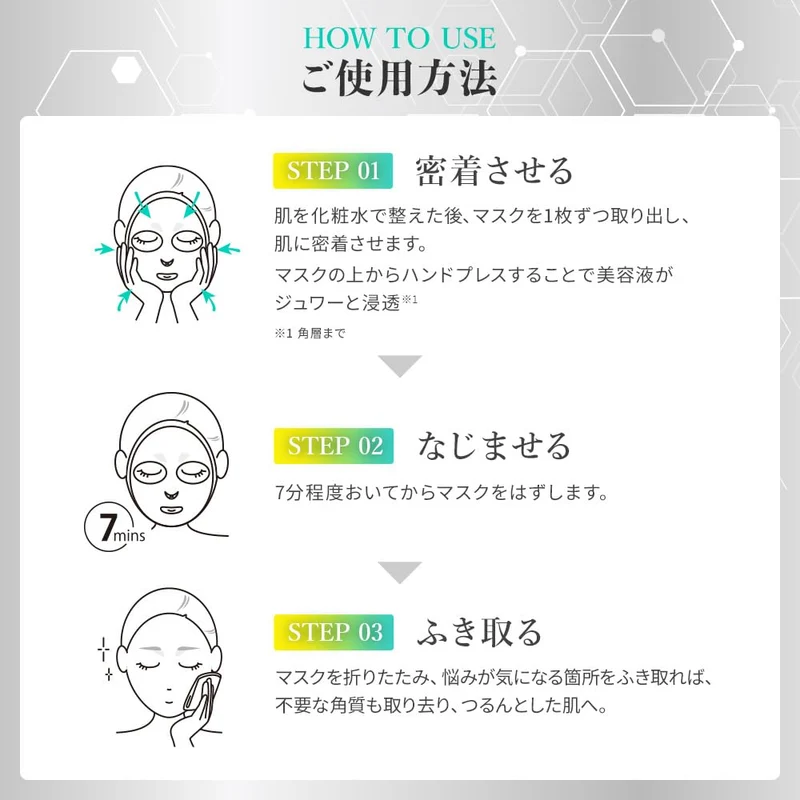 Melano CC+ AZ Mask 7 Sheets (Vitamin C x Azelaic Acid)
