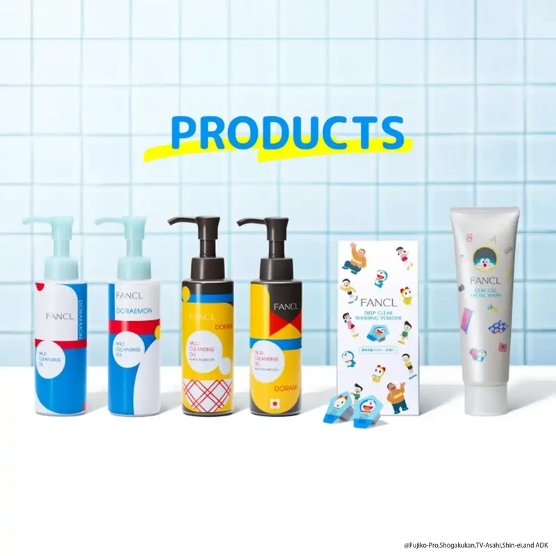 FANCL Mild Cleansing Oil 120ml Doraemon Edition for Pore Care & Extensions