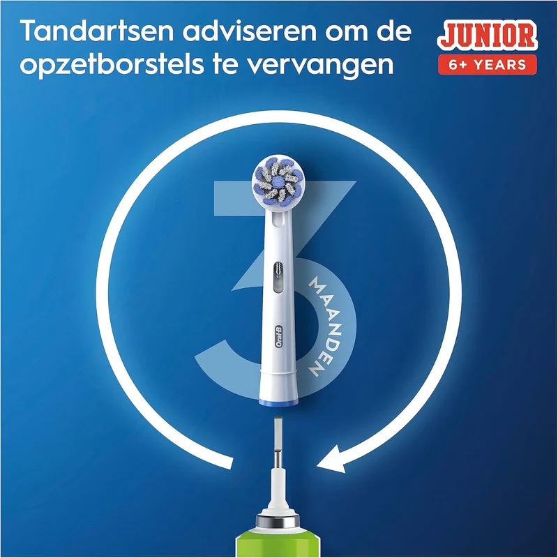 Oral-B Junior 6+ Jaar Groen Oplaadbare Elektrische Tandenborstel