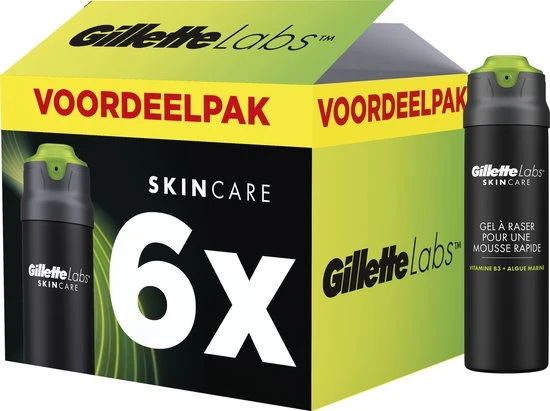 GilletteLabs Snel Schuimende Scheergel - Van Gillette Voor Mannen - Gemakkelijk Afspoelen - 198ml