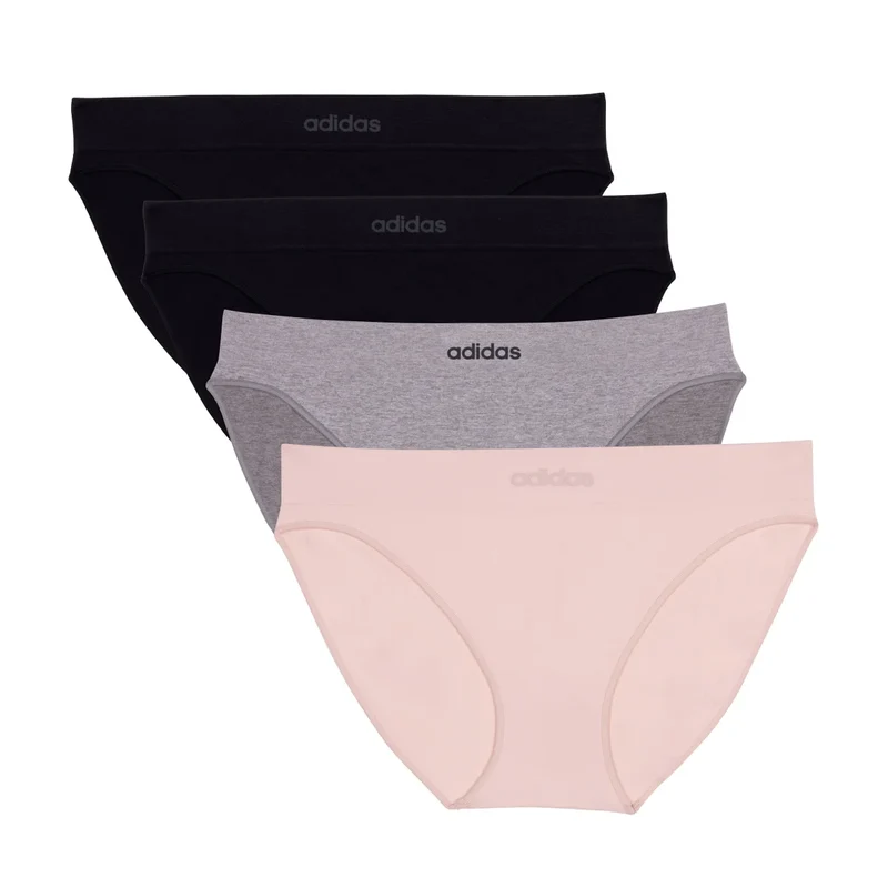 ADIDAS - Paquet de 4 Culottes Bikini Sans Couture pour Femme
