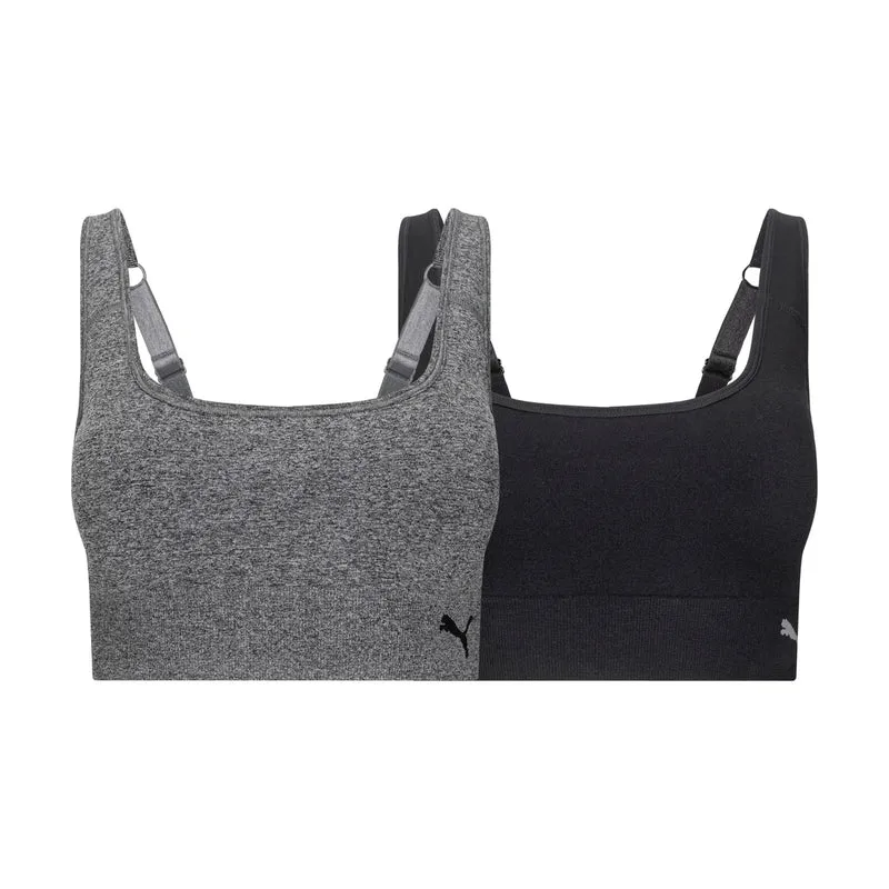 PUMA - Paquet de 2 Soutiens-Gorge Sport pour Femme