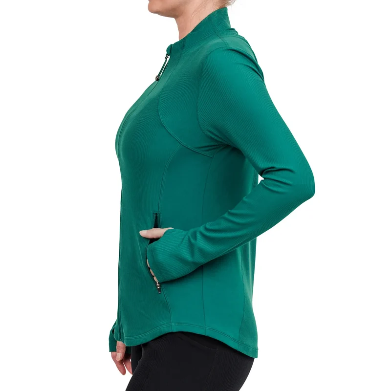 TUFF VEDA - Veste de Yoga Côtelée pour Femme