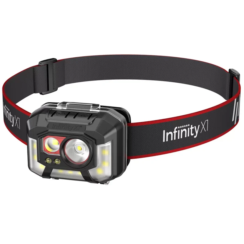 INFINITY X1 - Ensemble de 3 Lampes Frontales Rechargeables à DEL de 1000 Lumens