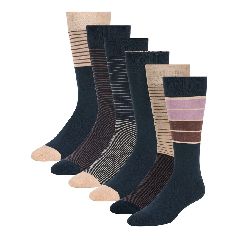 TED BAKER - 6 Paires de Chaussettes Habillées pour Homme