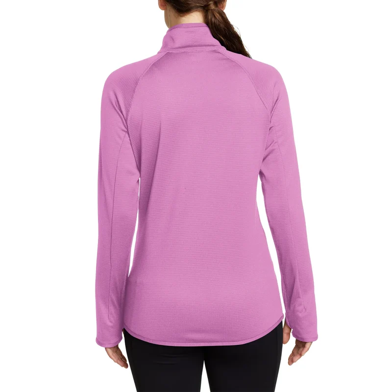 EDDIE BAUER - Chandail en Molleton Quadrillé avec Demi-Fermeture à Glissière pour Femme
