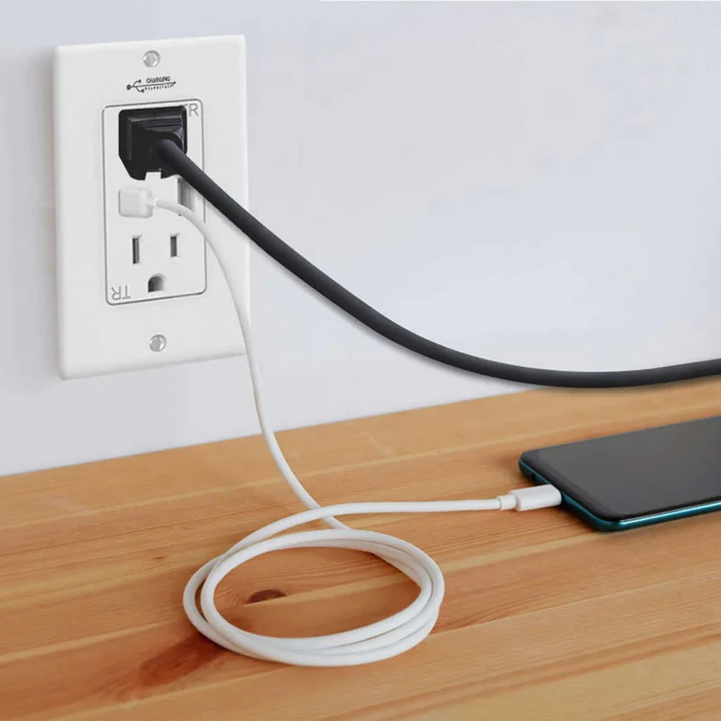 CHARGING ESSENTIALS - Ensemble de 2 Prises Murales USB A et C