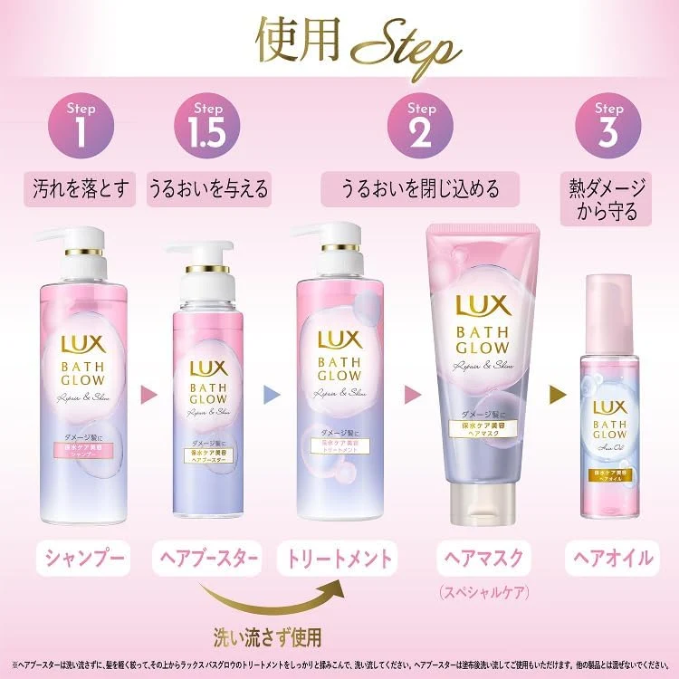 Lux Bath Glow Repair and Shine Hair Mask Rinse-Off 200g Moisture Retention