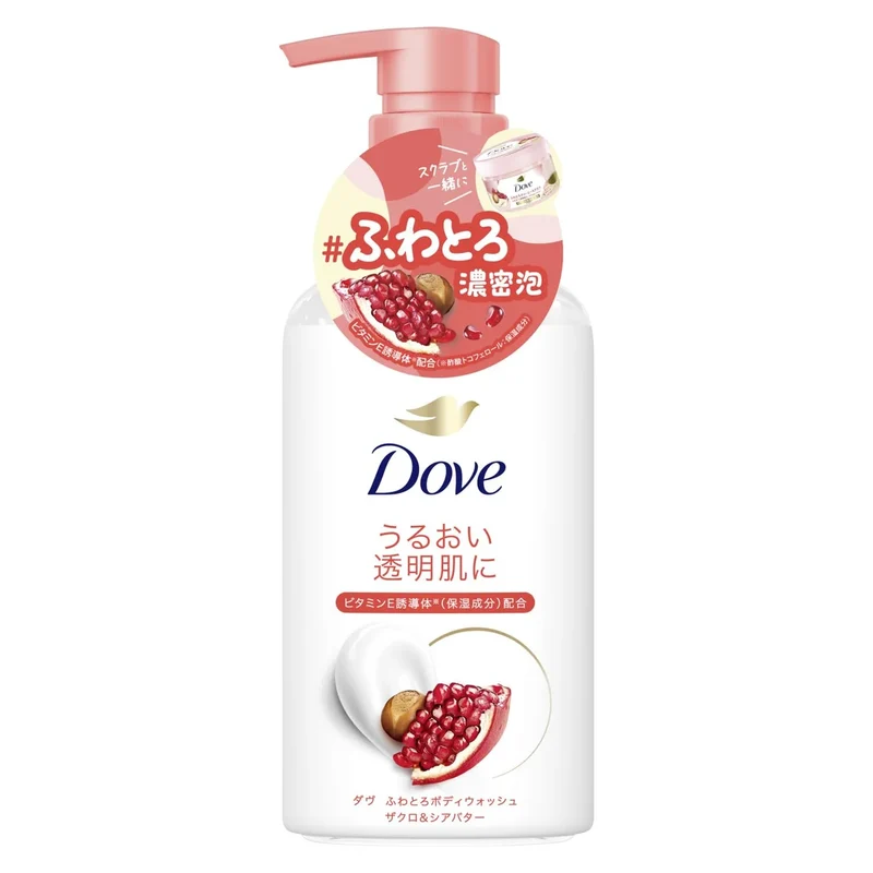 Dove Fluffy Body Wash with Pomegranate Shea Butter 450g