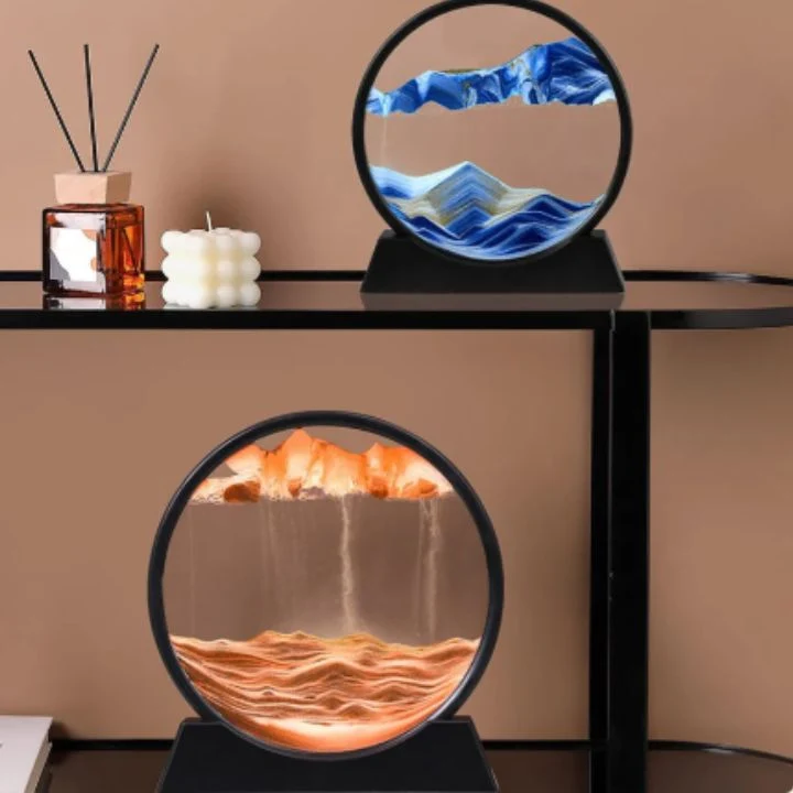 Clessidra | Arte della sabbia 3D Oceano profondo | Effetto flusso rilassante | AquaScape