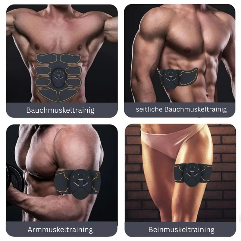 EMS Muscle Trainer | Allenamento Efficace a Casa | Ricaricabile USB | Muscleva