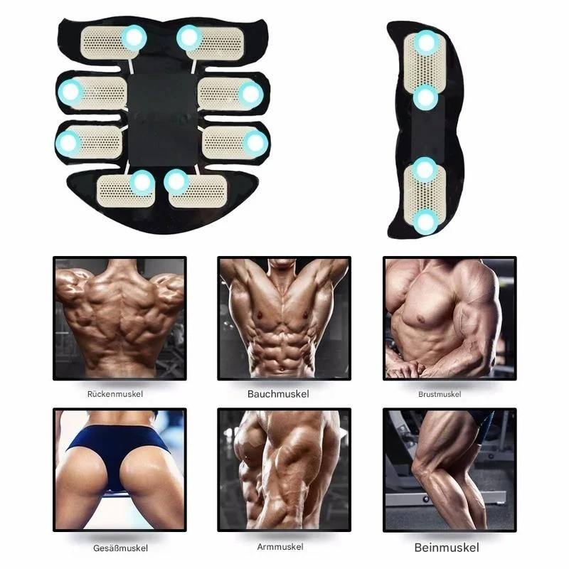 EMS Muscle Trainer | Allenamento Efficace a Casa | Ricaricabile USB | Muscleva