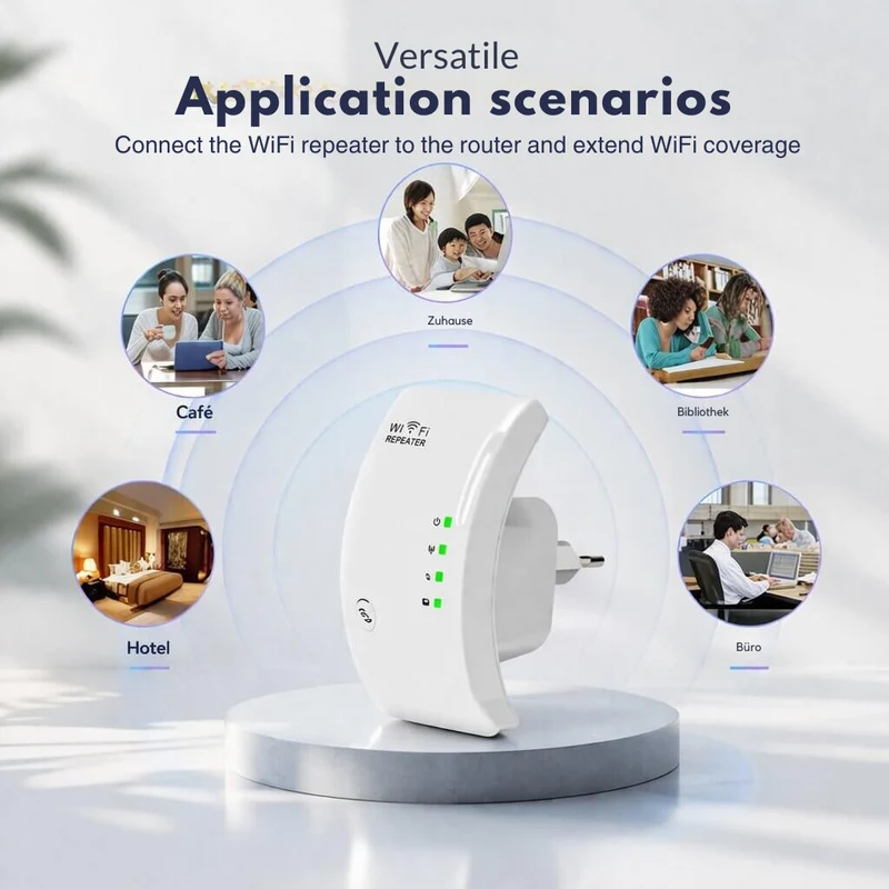Amplificatore di segnale | Maggiore copertura | Facile installazione Plug and Play | WiFiora