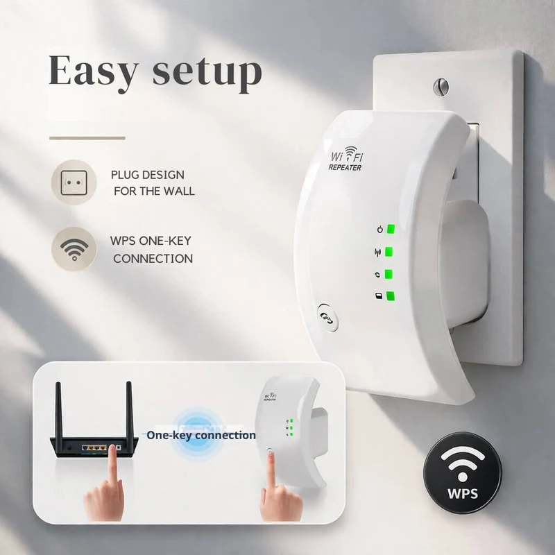 Amplificatore di segnale | Maggiore copertura | Facile installazione Plug and Play | WiFiora