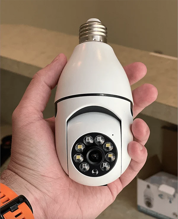 Telecamera CCTV | Visione a 360° | Visione notturna Full HD | BulbCam360