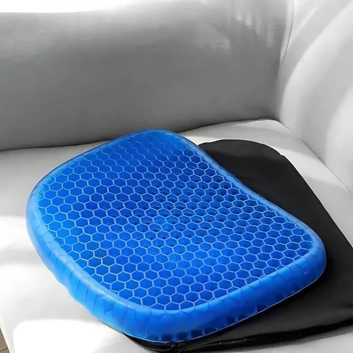 Cuscino ortopedico in gel | Struttura a nido d'ape traspirante | Comfort di alleviamento della pressione | ErgoHive