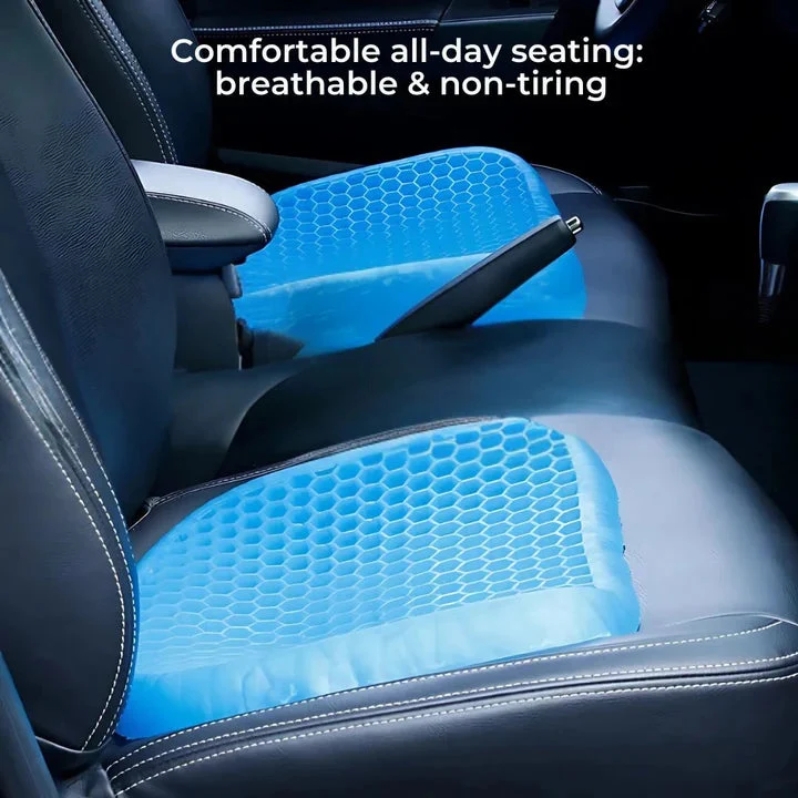 Cuscino ortopedico in gel | Struttura a nido d'ape traspirante | Comfort di alleviamento della pressione | ErgoHive