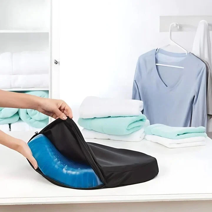 Cuscino ortopedico in gel | Struttura a nido d'ape traspirante | Comfort di alleviamento della pressione | ErgoHive