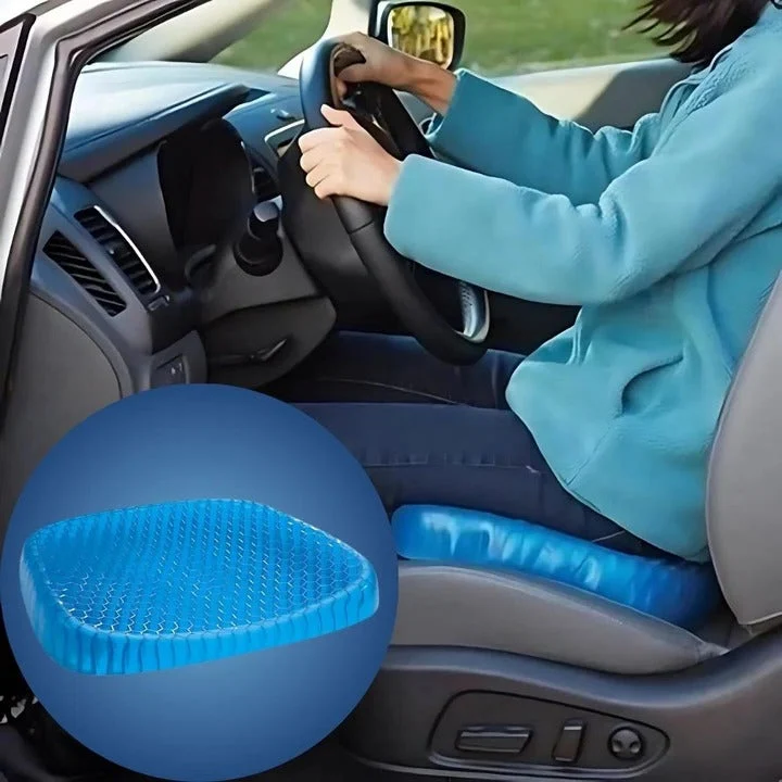 Cuscino ortopedico in gel | Struttura a nido d'ape traspirante | Comfort di alleviamento della pressione | ErgoHive
