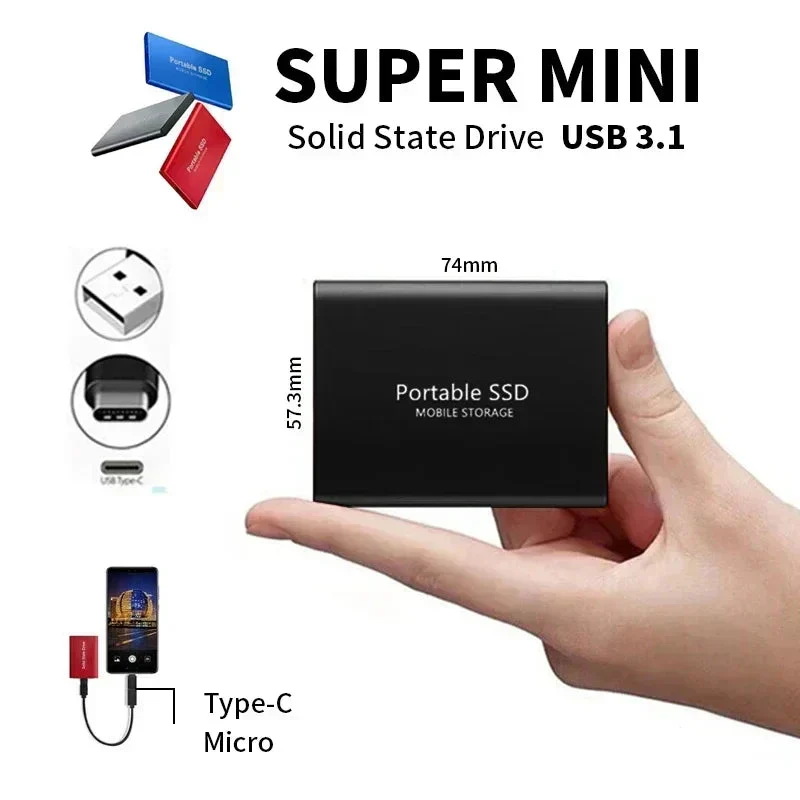 SSD Esterno da 500GB | Backup Veloce dei Dati | Connessione USB C | DataPulse