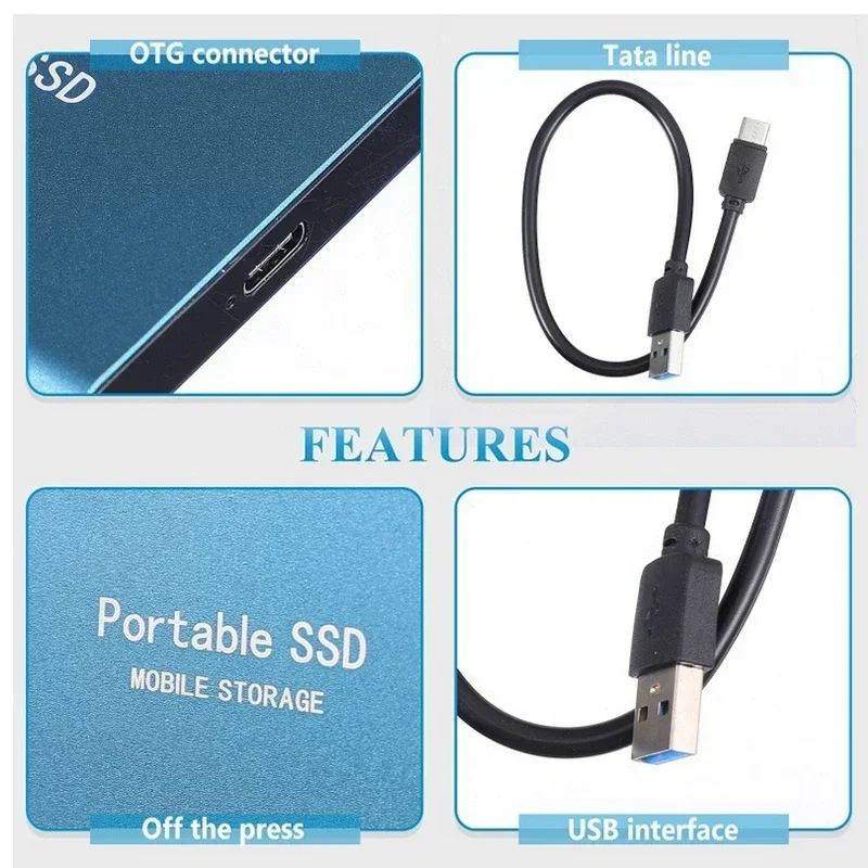 SSD Esterno da 500GB | Backup Veloce dei Dati | Connessione USB C | DataPulse