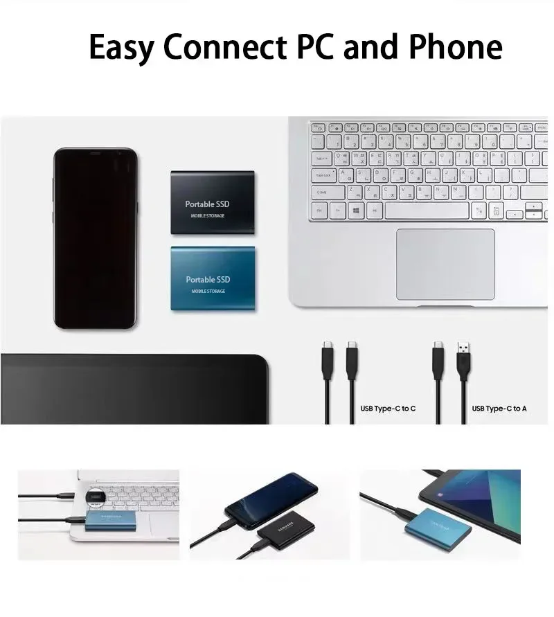 SSD Esterno da 500GB | Backup Veloce dei Dati | Connessione USB C | DataPulse