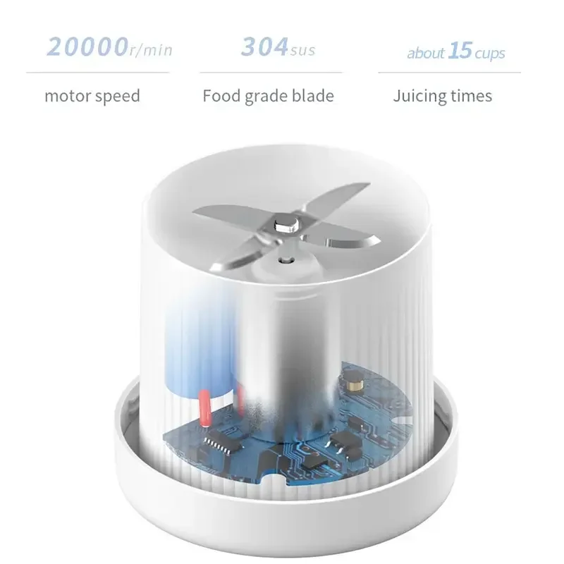 Frullatore Mini Portatile | USB Smoothie Maker To Go | Estrattore Senza Fili per Smoothies & Shakes | Blendio