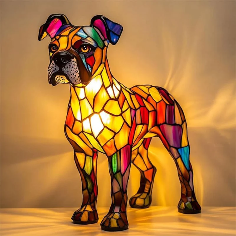 Lampada notturna in design per animali domestici | Luce calda | Funzionamento USB con interruttore | GlowPaws