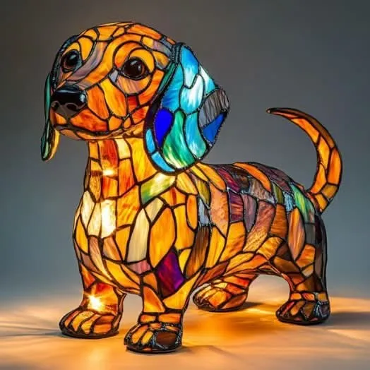 Lampada notturna in design per animali domestici | Luce calda | Funzionamento USB con interruttore | GlowPaws
