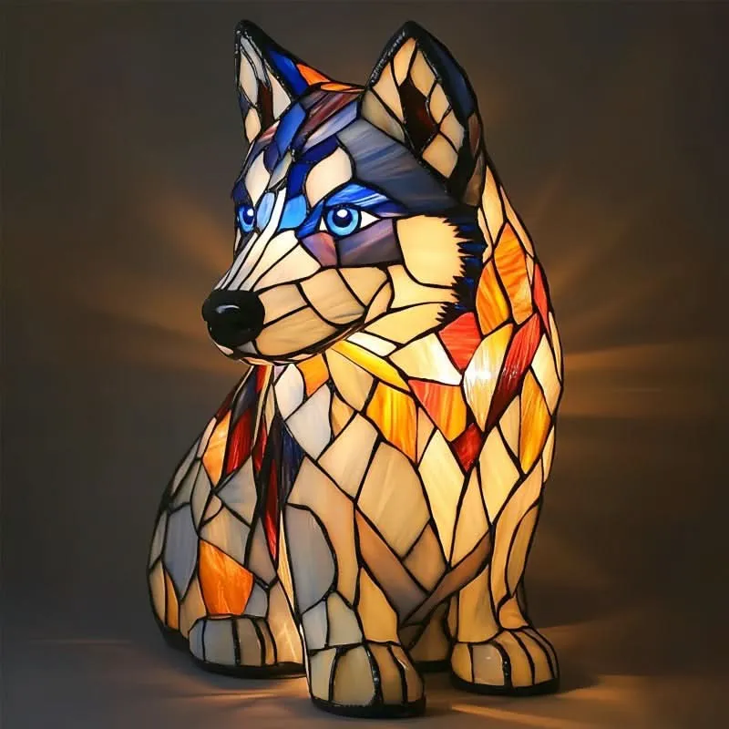Lampada notturna in design per animali domestici | Luce calda | Funzionamento USB con interruttore | GlowPaws