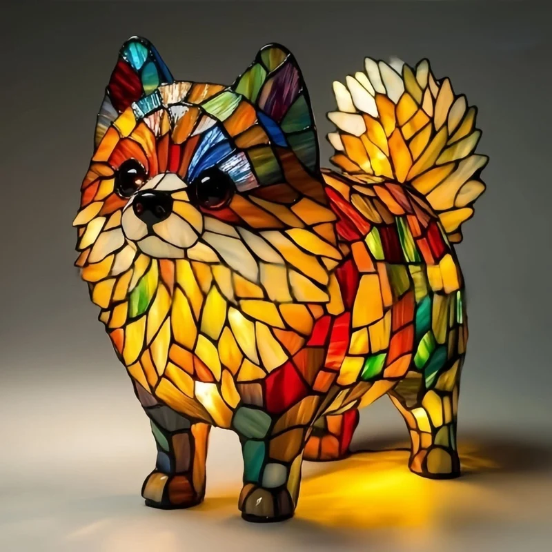 Lampada notturna in design per animali domestici | Luce calda | Funzionamento USB con interruttore | GlowPaws