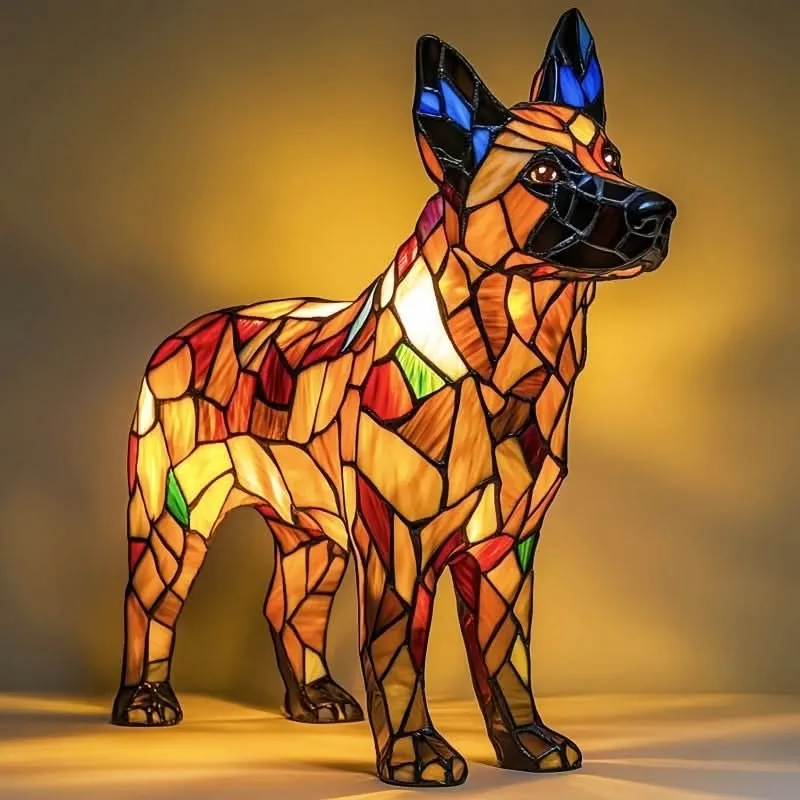 Lampada notturna in design per animali domestici | Luce calda | Funzionamento USB con interruttore | GlowPaws