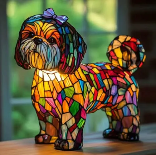 Lampada notturna in design per animali domestici | Luce calda | Funzionamento USB con interruttore | GlowPaws