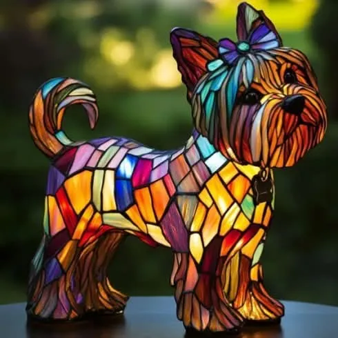Lampada notturna in design per animali domestici | Luce calda | Funzionamento USB con interruttore | GlowPaws
