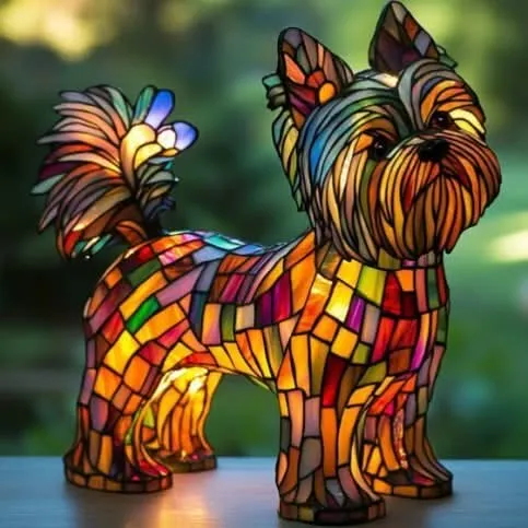 Lampada notturna in design per animali domestici | Luce calda | Funzionamento USB con interruttore | GlowPaws