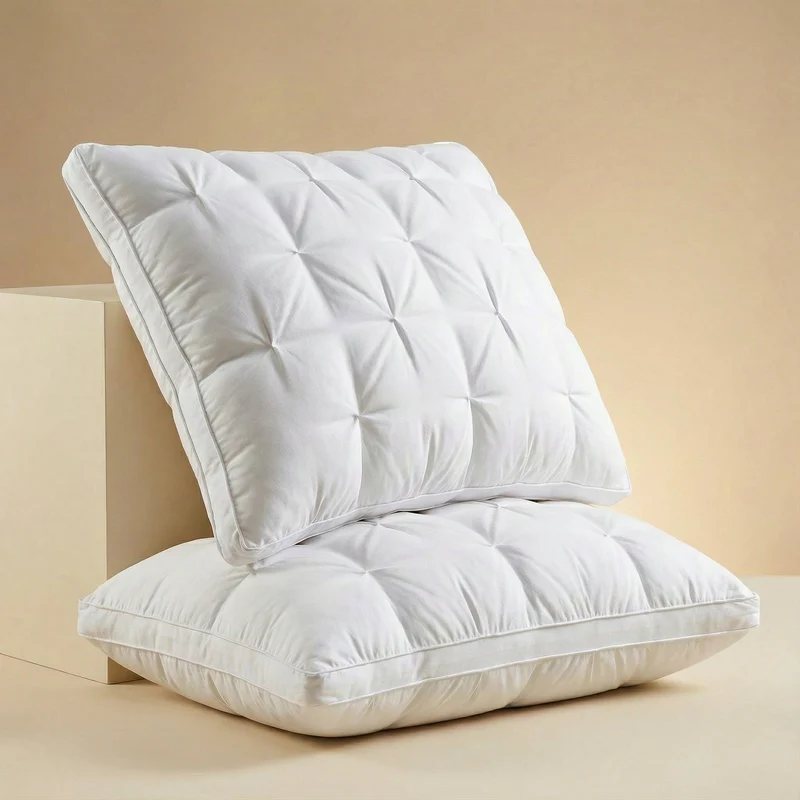 Cuscino in piuma | Morbida supporto come in hotel | Rivestimento in cotone traspirante | FederTraum