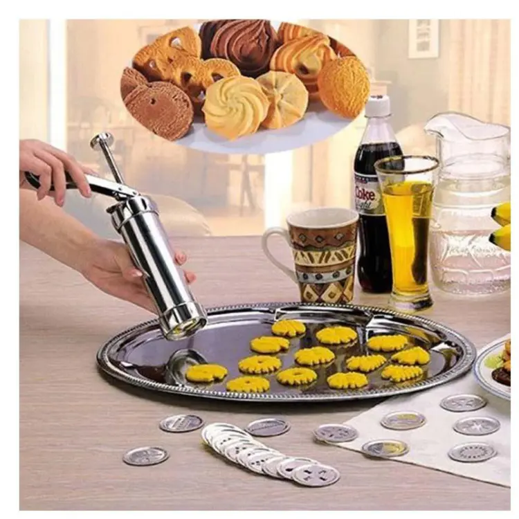 Pressa per Biscotti in Acciaio Inossidabile | Perfetta per Biscotti Uniformi | BakePro