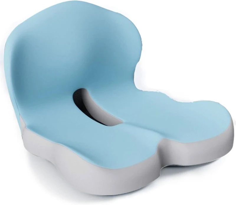 Cuscino da Sedia | Cuscino Ergonomico in Memory Foam | Sostenitore del Peso & Antiscivolo | ErgoComfort